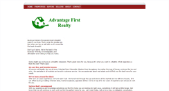 Desktop Screenshot of advantagefirstrealty.com